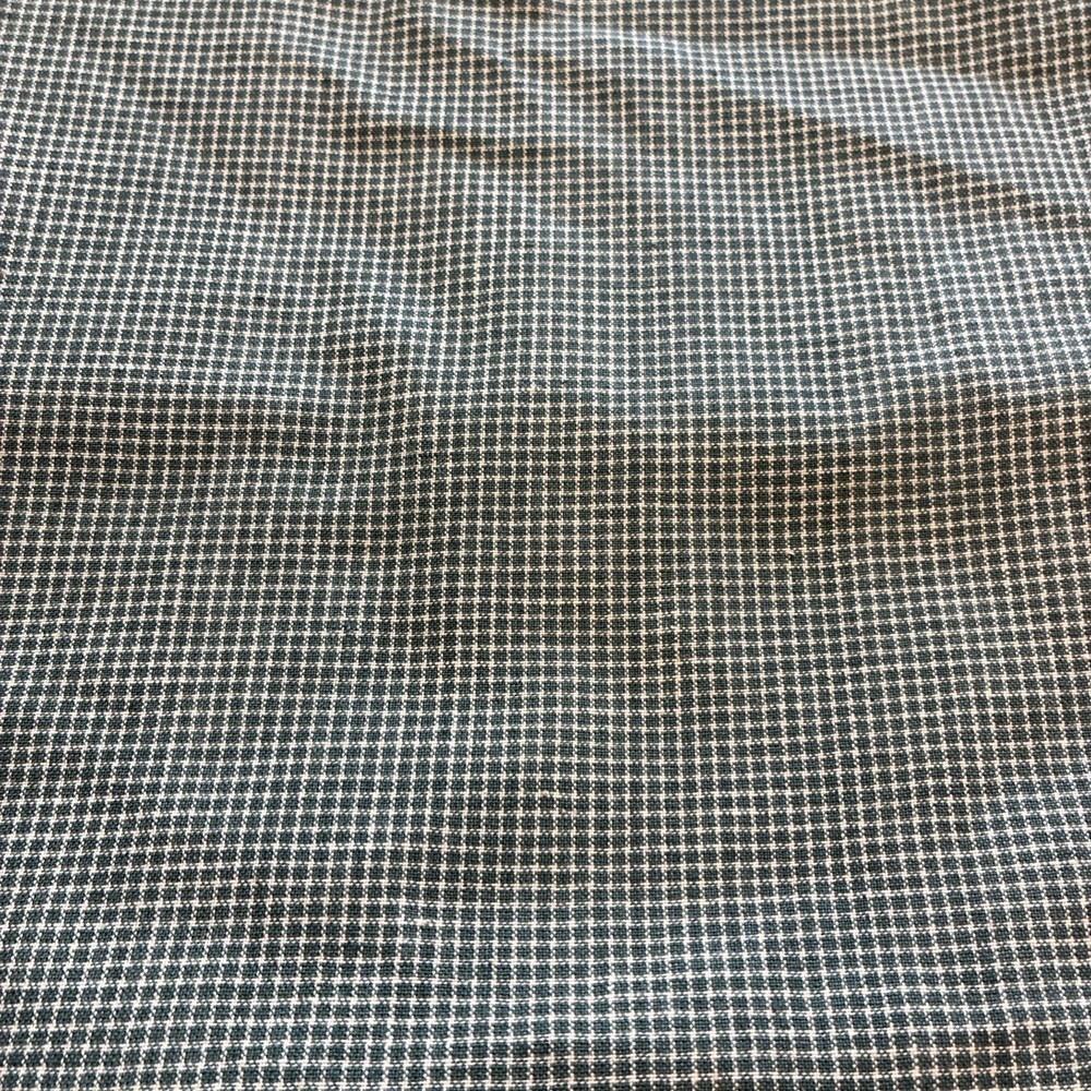 1.75 Yards Fabric Homespun Green Check 44”wide Cotton