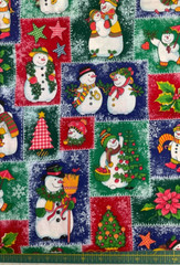 CONCORD FABRICS – SNOWMAN PATCH– 1 3/8 YARDS