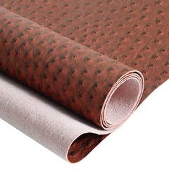 Vermilion Faux Leather Ostrich Fabric 54″ Width 1.0mm Thickness Marine Vinyl Uph