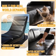 Marine Vinyl Upholstery Faux Leather: Black Grain Faux Leather 54″x36″ Marine…