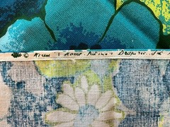 Blue Flower Power Fabric | House ‘N Home Fabrics & Draperies Inc. | 50″ x 44″