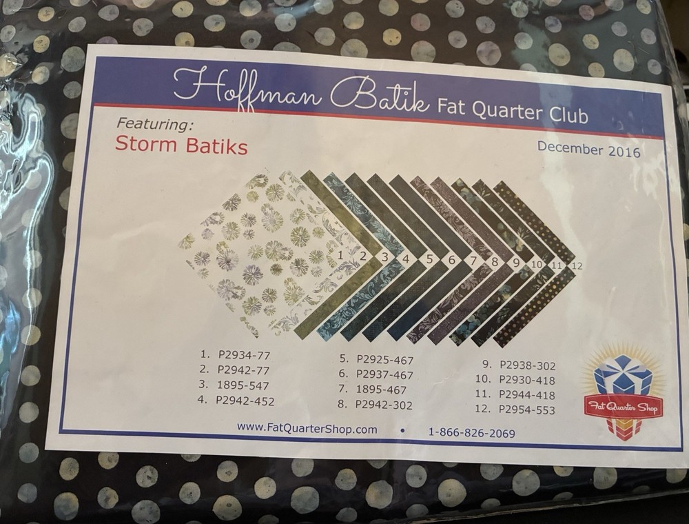 Hoffman Storm Batiks 12 Fat Quarter Bundle