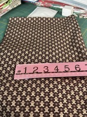 JoAnn Brown Gingerbread Fabric Christmas Polycotton1 Y Holiday Beige F70