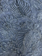 White Lace Fabric Floral Pattern Embroidery Scalloped DIY Wedding Party Decor