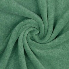 Stretch Cotton Terry Towelling Fabric Material – GREEN