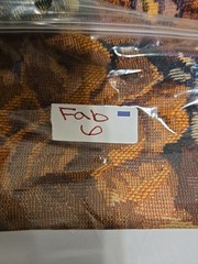 Upholstery Fabric Lot Large Scrap Pieces Floral Design Beautiful Woven
