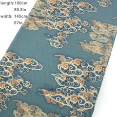 Cloud Printed Fabric Cloth Clothing Sewing Handcrafts DIY Chinese 100x145cm