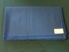 Vintage Pendelton Woolen Mills Blue Worsted Crepe Fabric, 1 Yard, 60″ x 36″