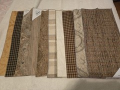 Lot Of 18 Upholstery Drapery Sample Fabric Neutral Colors Crafts Quilts 12″ X 26