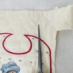 Vintage “That’s Our Baby” 624 Quilted Bib Panels Doll Bears & Mouse Plus Fabric