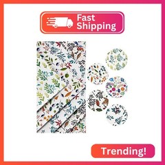 ONEART | 5 Pcs Printed Lychee Texture Faux Leather Sheets, 8″×12″ Colorful Patte
