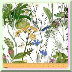 Floral Butterfly Upholstery Fabric 59×180 inches