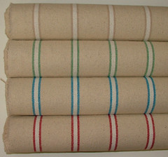 Grain Sack Cotton Fabric Saint Raphael French Stripe Curtain Upholstery Cushion