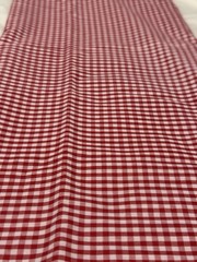7+ yards Fabric Lot Black/White & Red/White Gingham + Watermelon #115
