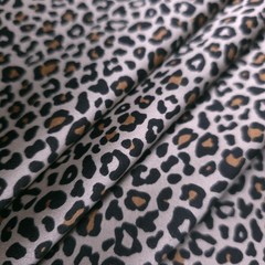 Taupe Brown Cheetah Print Taupe Dull Satin 58″ By The Yard Sewing Craft Fabric