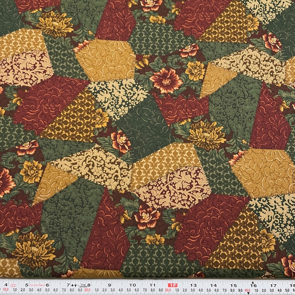 Vintage 2003 Patchwork for Quilting Treasures Cotton Fabric by the HALF YARD