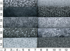 Gray & Black Jelly Roll 40 – 2.5″ Strips Quilting & Sewing Fabric