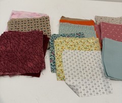 Quilting Squares 4”x4”, Florals And Solids Lot Of More Than 100