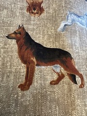 Cranston VIP Joan Messmore Fabric Different Dog Breeds 5 1/2 Yards