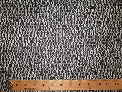 SEWING KNITTING WORDS TEXT CRAFTING BLACK WHITE COTTON FABRIC FQ