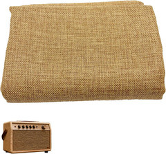 19.7X57.5 Inch Linen Speaker Grill Cloth, Speaker Fabric Protective Dustproof Me
