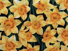 VINTAGE Daffodils All over – 1 YD 15” x 44”