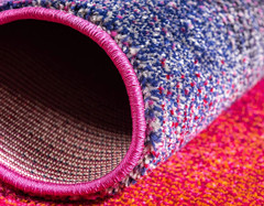 Vibrant Estrella Sunset Area Rug – 8′ x 11′ Rectangular Pink/Gold Design
