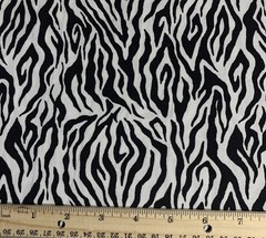Zebra Print Black & White Fabric“ The Wild Side” Dan Morris & Robert Kaufman BTY