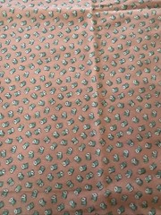 Lot Of Joan Kessler For Concord Fabrics Peach With Green Spools Of Thread