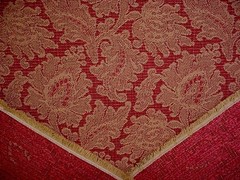 2-7/8Y Kravet 17449 Red Floral Jaquard Damask Drapery Upholstery Fabric