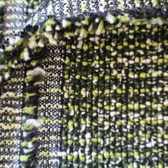 Vtg MCM Knoll Upholstery Fabric “Rebel” Malachite Boucle Green Textured 8.8 yds