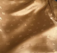 Gorgeous Original Max Mara Lining Fabric, Golden Brown 3.40m/ 150cm Fabric
