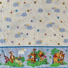 VTG 90s Disney Winnie The Pooh Piglet Tigger Curtain Valance Fabric 36×188″ 5yds