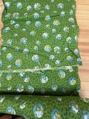 Beautiful Green Fabric Piece 90×42 ” Colorful
