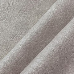 ONEART | Silver Gray Faux Leather Fabric by Separated Yard, Marine Vinyl Fabric
