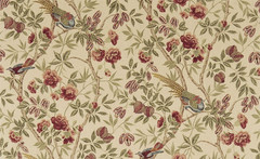 SANDERSON CURTAIN FABRIC DESIGN “Abbeville” 8.4 METRES RUSSET/SAND LINEN BLEND