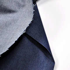 Indigo Blue 5.0 Oz 100% Cotton Denim Chambray Fabric,56 Inches Wide, by the Yard