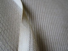 Tan Ivory Mesh Netting open weave Window treatment Cotton Threads Fabric 5yds