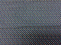 FLORAL MINI COTTON PRINT ON NAVY- 1 1/8 YARDS
