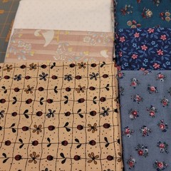 LOT OF 15 FAT QUARTERS COTTON FABRIC ASSTD COLORS & DESIGNS lot 22