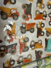 Lily & Loom Quilt Backing Fabric Toy Tractors & Trucks 3-Yards & 1 Yard NEW