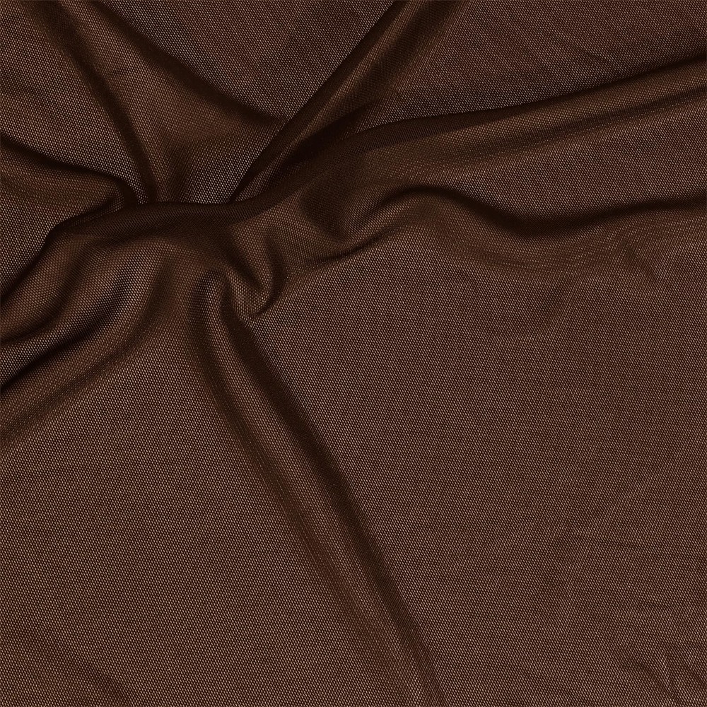 Brown Mesh Fabric by The Yard 4-Way Stretch Fabric(60″ Wide), 1 Yard Nylon Sp…