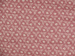 Fabric Traditions 1990 Vintage quilting Cotton fabric white stems on mauve