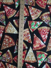 Pizza Slices Snacks Food Cotton Fabric BTHY