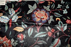 Papiers Textiles Floral Upholstery Fabric Sample Remnant 24″ x 27″ W Germany
