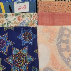 LOT OF 15 FAT QUARTERS COTTON FABRIC ASSTD COLORS & DESIGNS lot 28