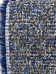 Knoll Tempest in Aurora, 7y21in, Multicolor TEXTURED Fabric, Italy Origin