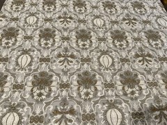Ivory Gold Brown Silk Chiffon Fabric 40”Width Sold By The Yard