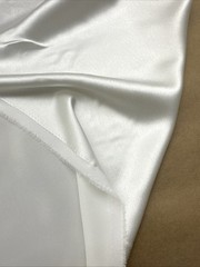Japanese Triacetate Satin/ Dull Face Heavy Crepe /56” W/ Ivory