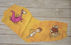 flintstones fun fabric 3 characters scrap 2.5 to 3.5 inch #1001 1pc